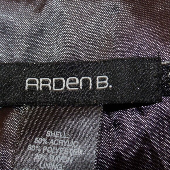 Arden B Sz 2 x 29 Gray Pinstripe Acrylic Polyester Blend Trouser Pant - Picture 5 of 5